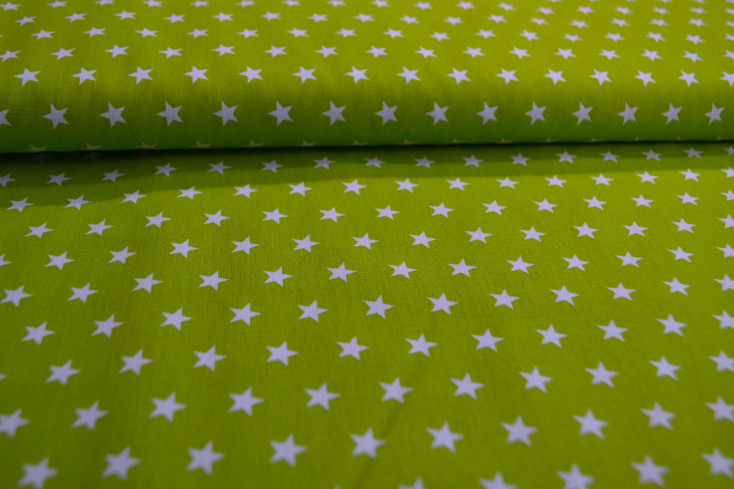 Baumwoll Jersey "Sterne" apfelgrün *Breite 152cm*