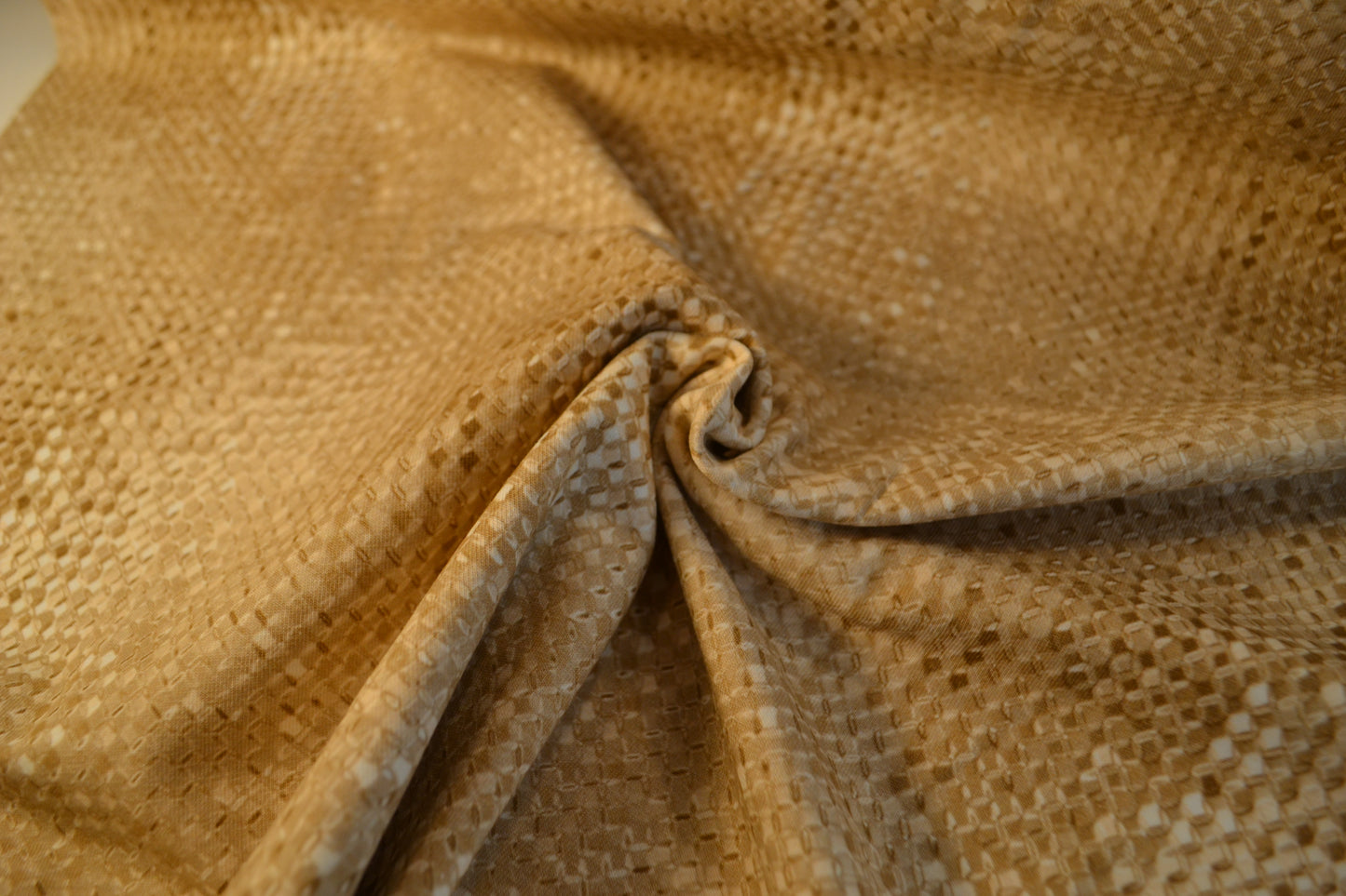 Baumwoll Jersey "Schlangenhaut Druck" beige *Breite 147cm*