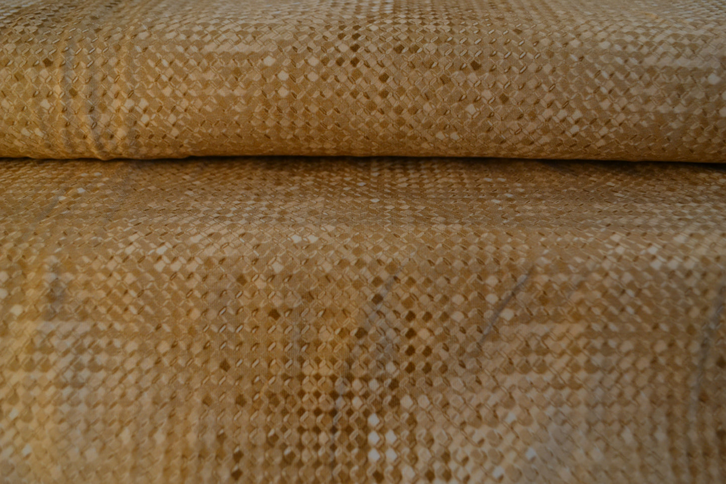 Baumwoll Jersey "Schlangenhaut Druck" beige *Breite 147cm*