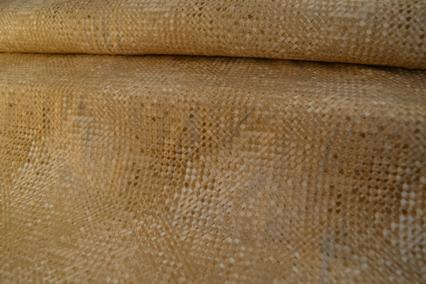 Baumwoll Jersey "Schlangenhaut Druck" beige *Breite 147cm*