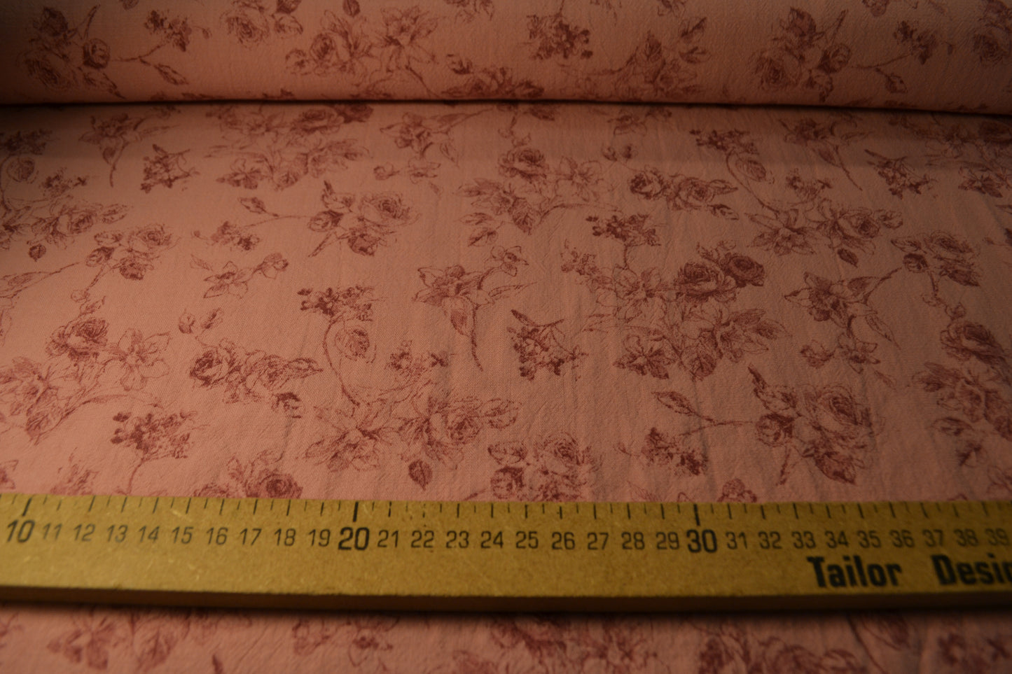 Baumwolle Vintage Rosen rosa *Breite 140cm*