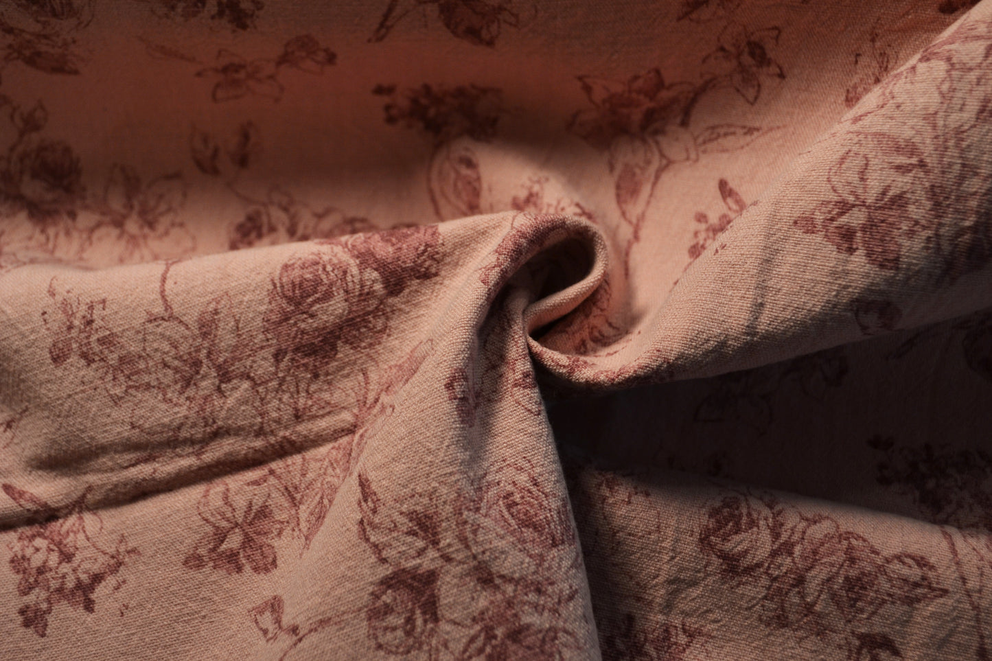 Baumwolle Vintage Rosen rosa *Breite 140cm*