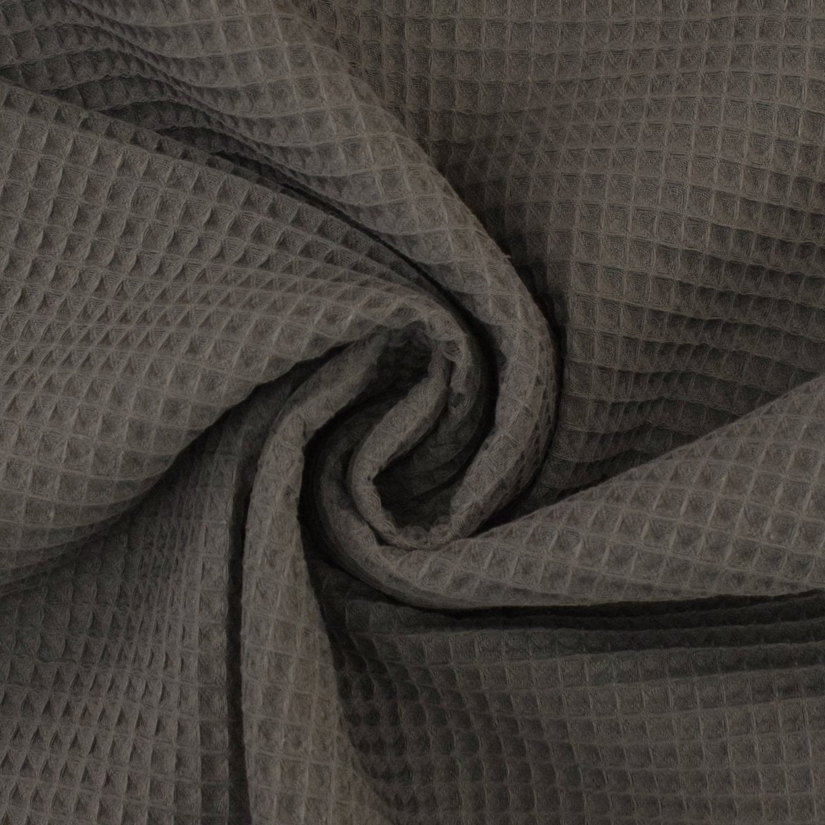 Waffelpiquée uni anthrazit *Breite 151 cm*