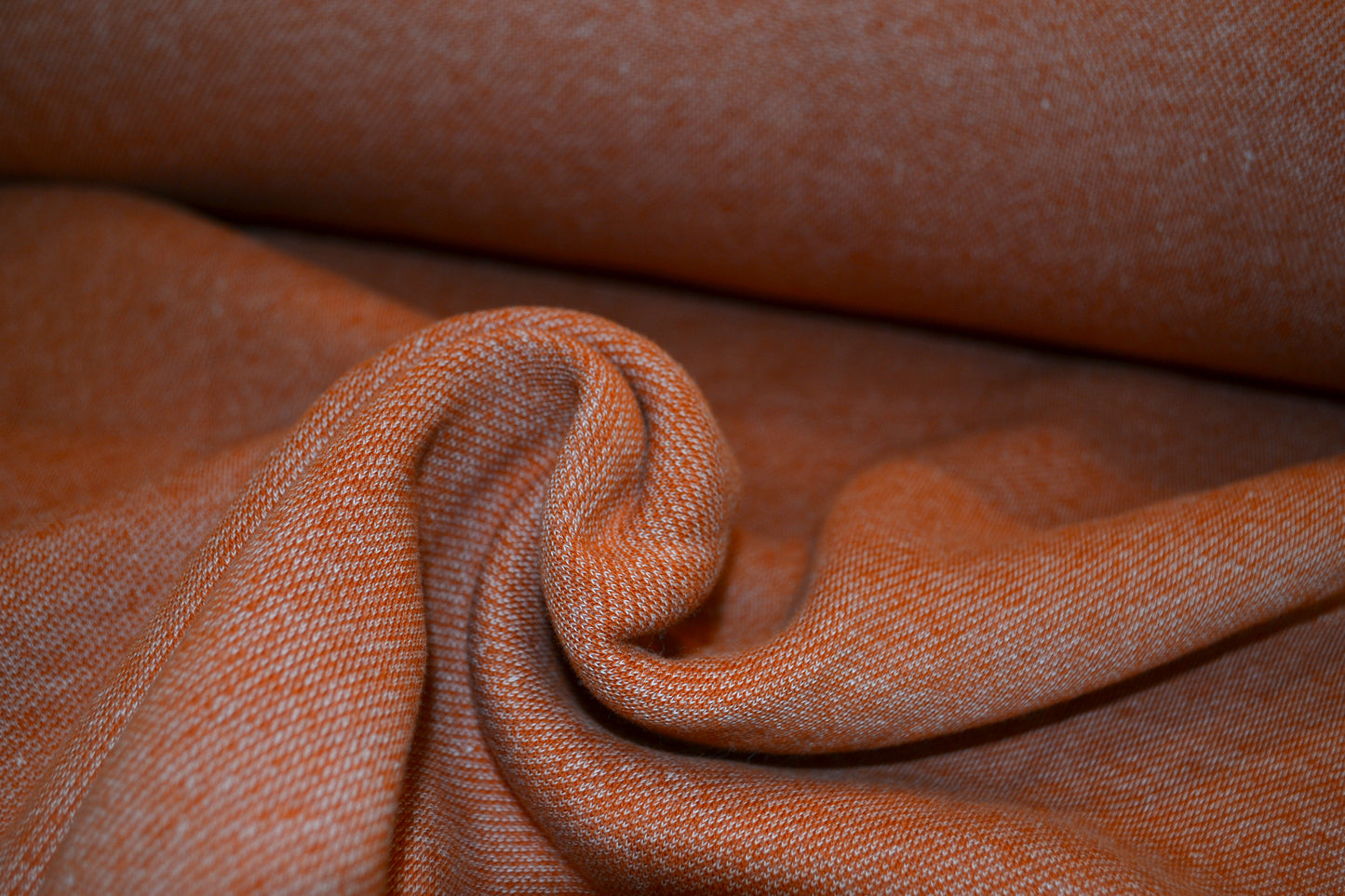 Fleece "Lammfelloptik"uni orange *Breite 130cm*