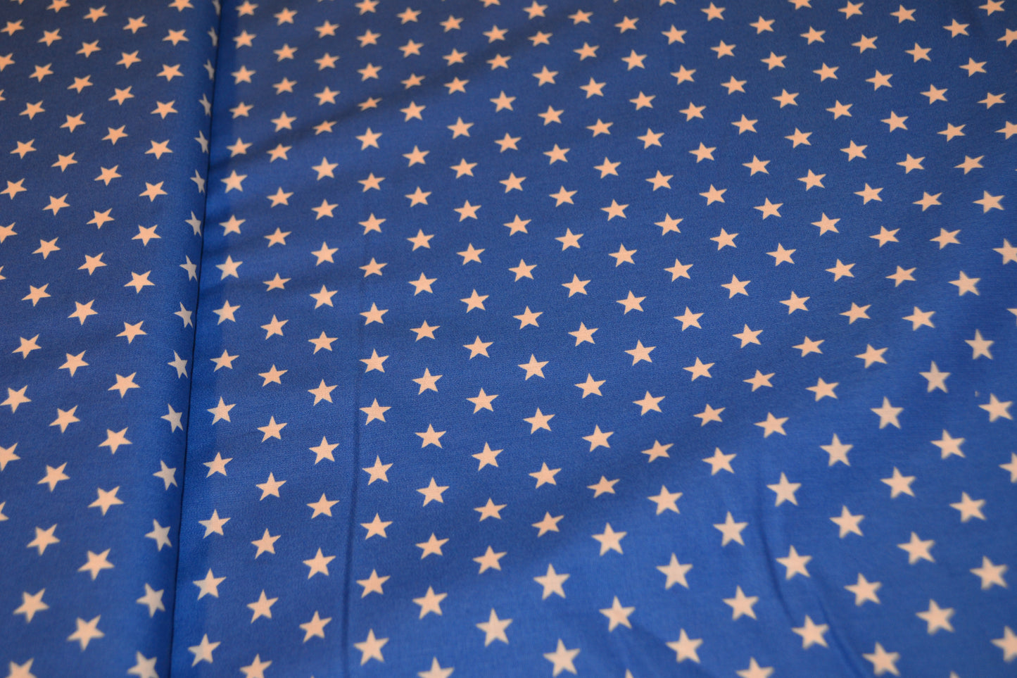 Baumwoll Jersey "Sterne" royalblau *Breite 152cm*