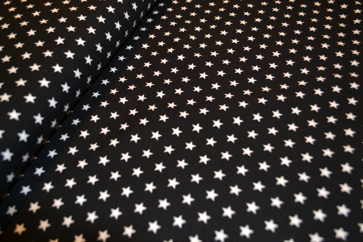 Baumwoll Jersey "Sterne" schwarz *Breite 152cm*