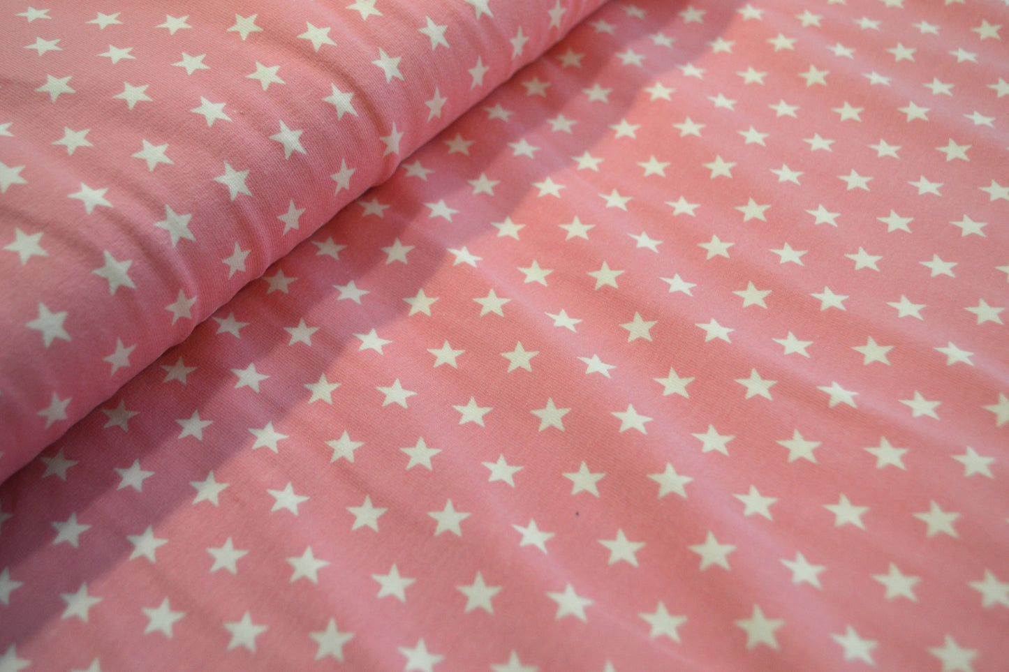 Baumwoll Jersey "Sterne" rosa *Breite 152cm*