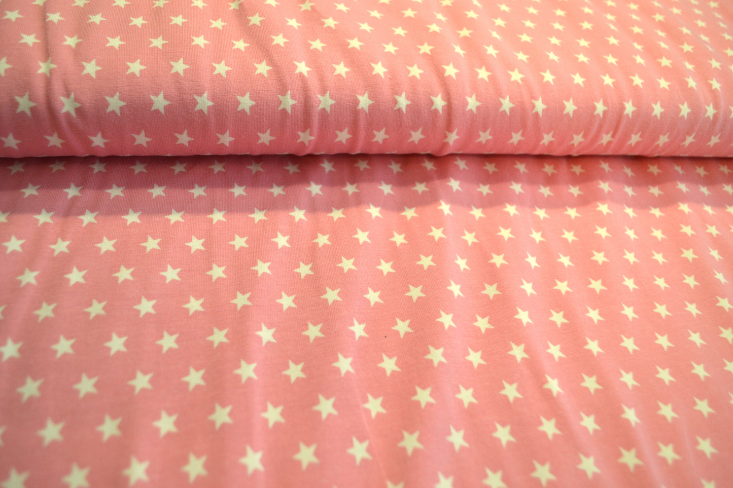 Baumwoll Jersey "Sterne" rosa *Breite 152cm*