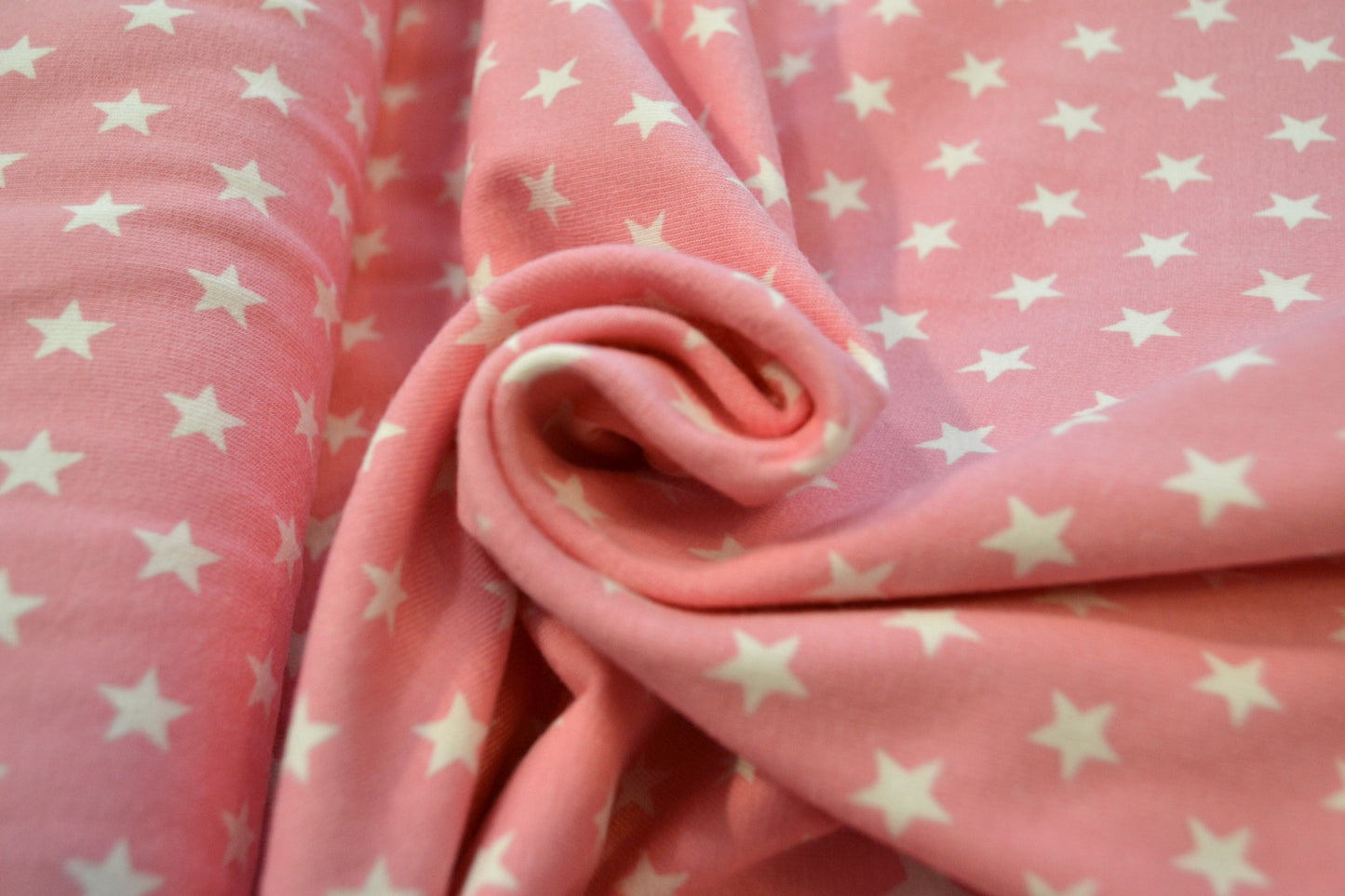 Baumwoll Jersey "Sterne" rosa *Breite 152cm*