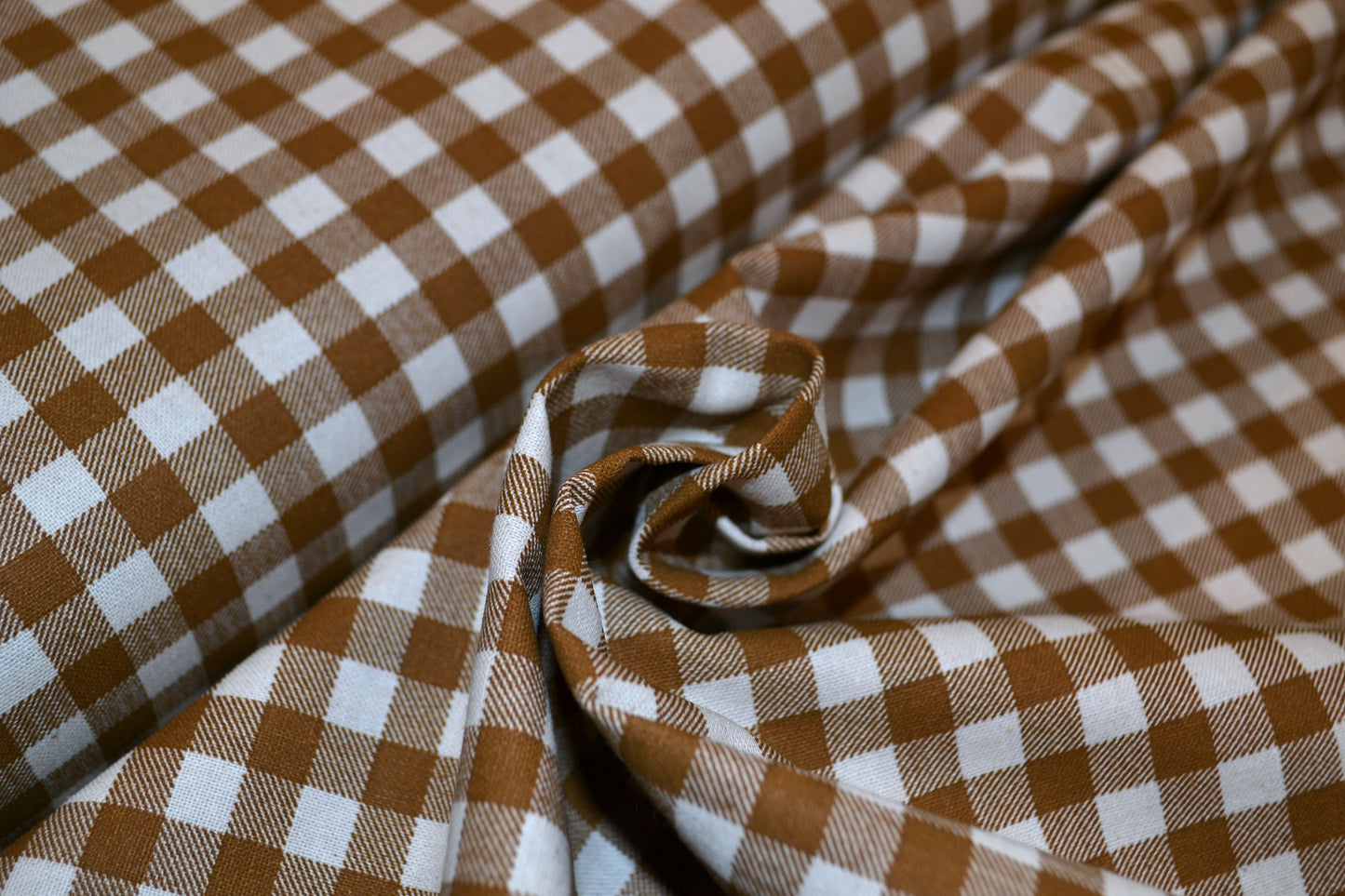 Baumwolle "Vintage Karo" braun *Breite 144 cm*