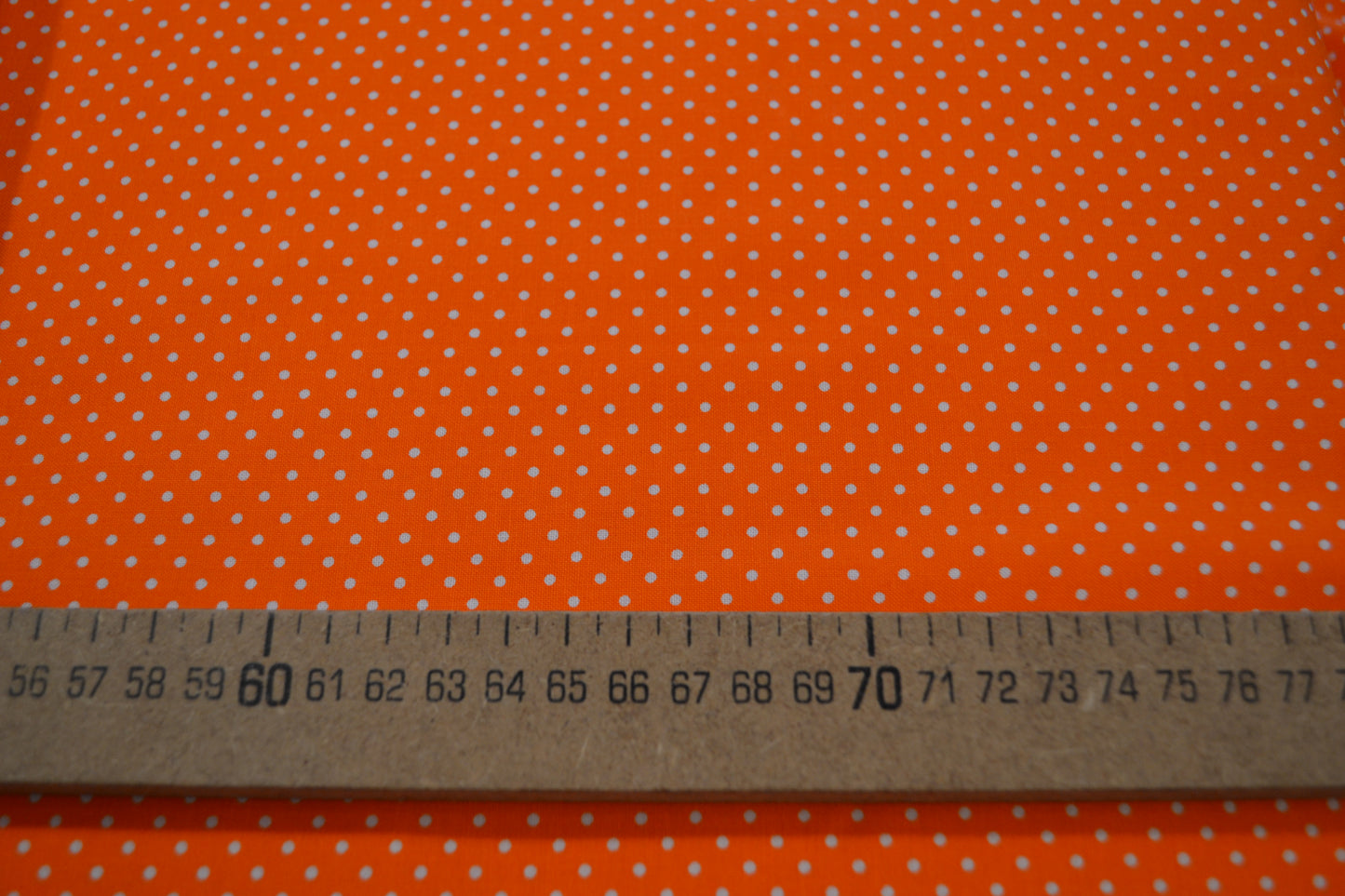 Baumwolle "Punkte" weiß orange *Breite 152 cm*