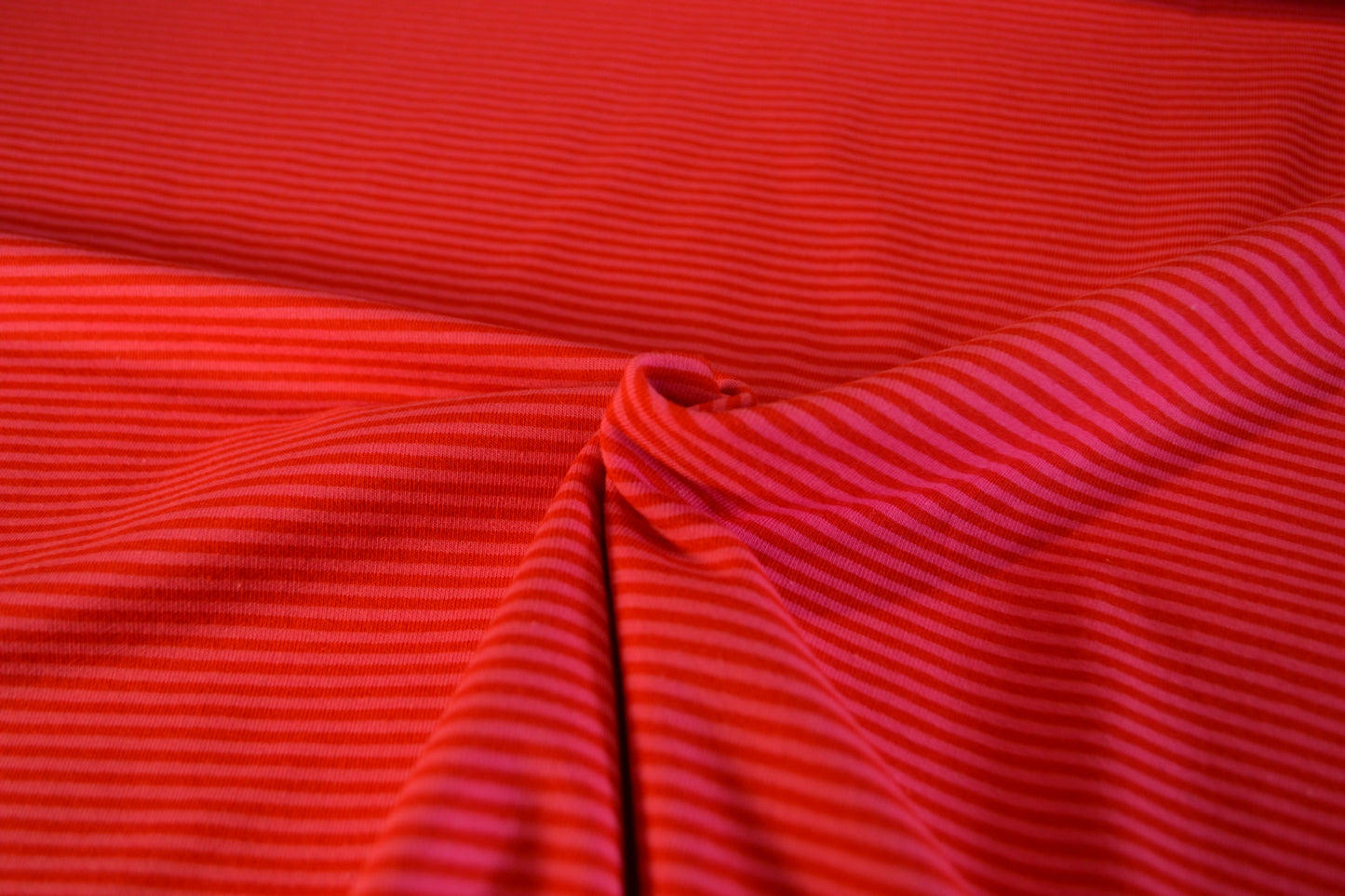 Baumwoll Jersey "Streifen" rot pink *Breite 150cm*