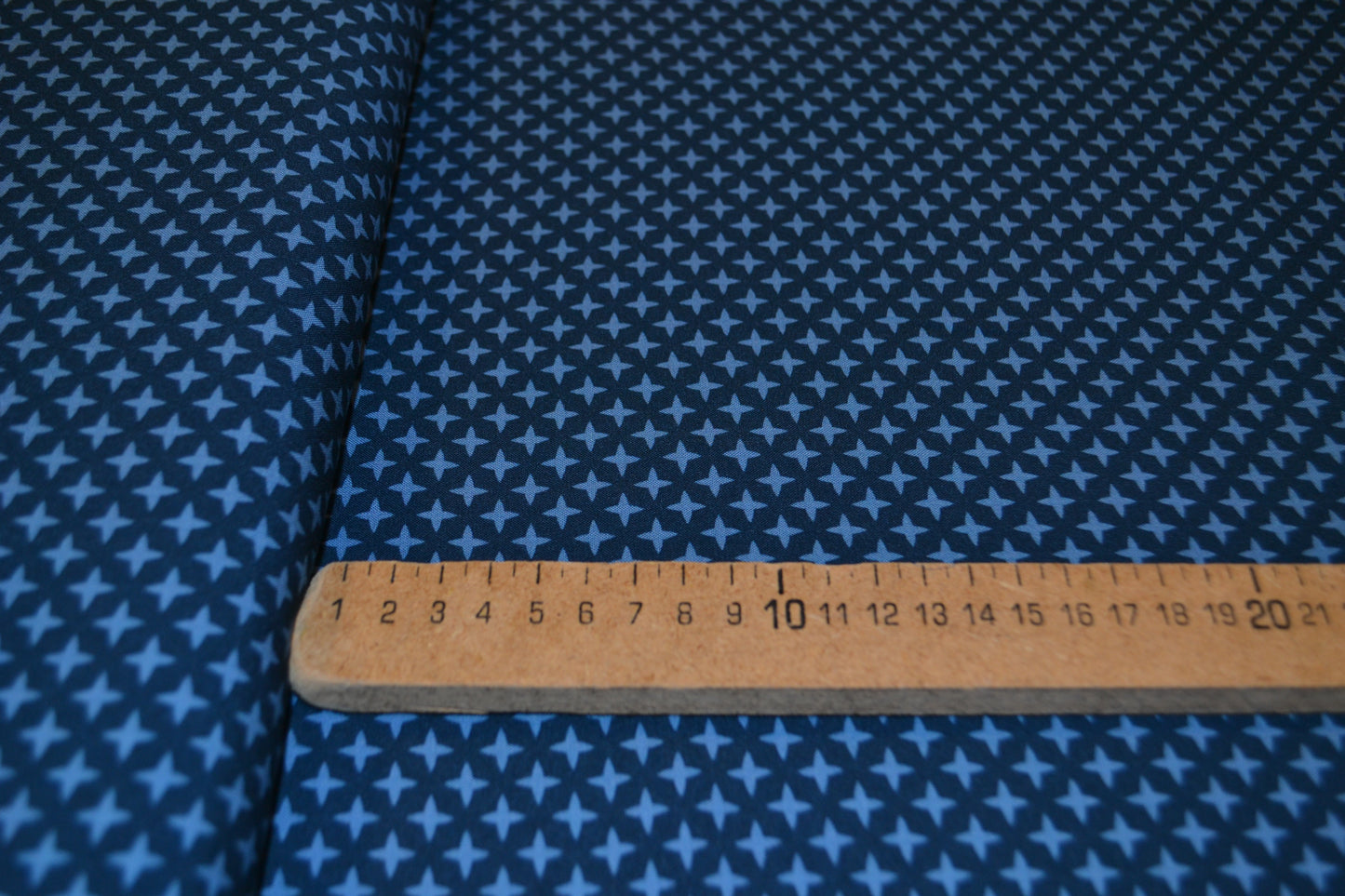 Viskose "Sterne" blau *Breite 146cm*