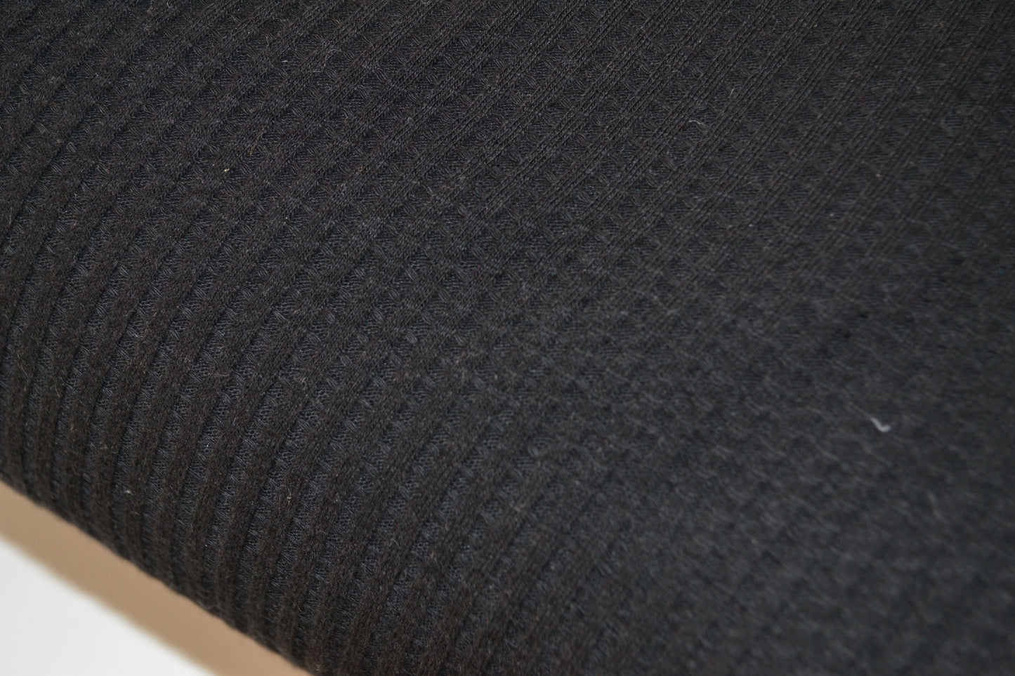 Waffeljersey uni schwarz *Breite 140cm*