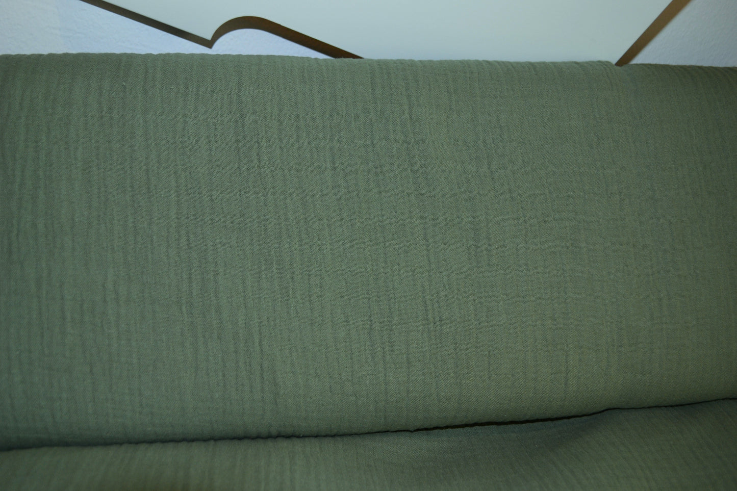 Musselin uni olivgrün *Breite 136cm*
