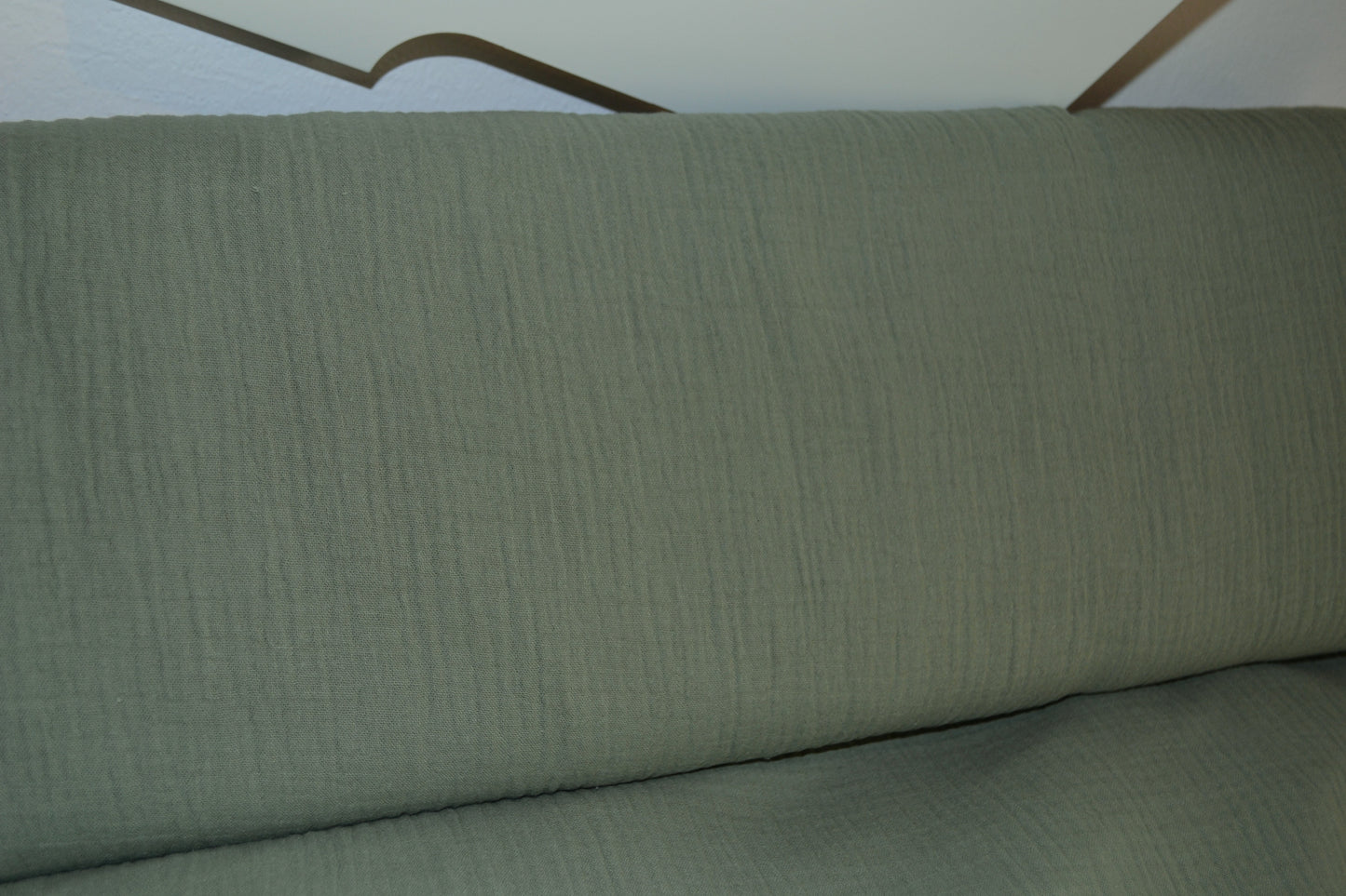 Musselin uni olivgrün *Breite 136cm*
