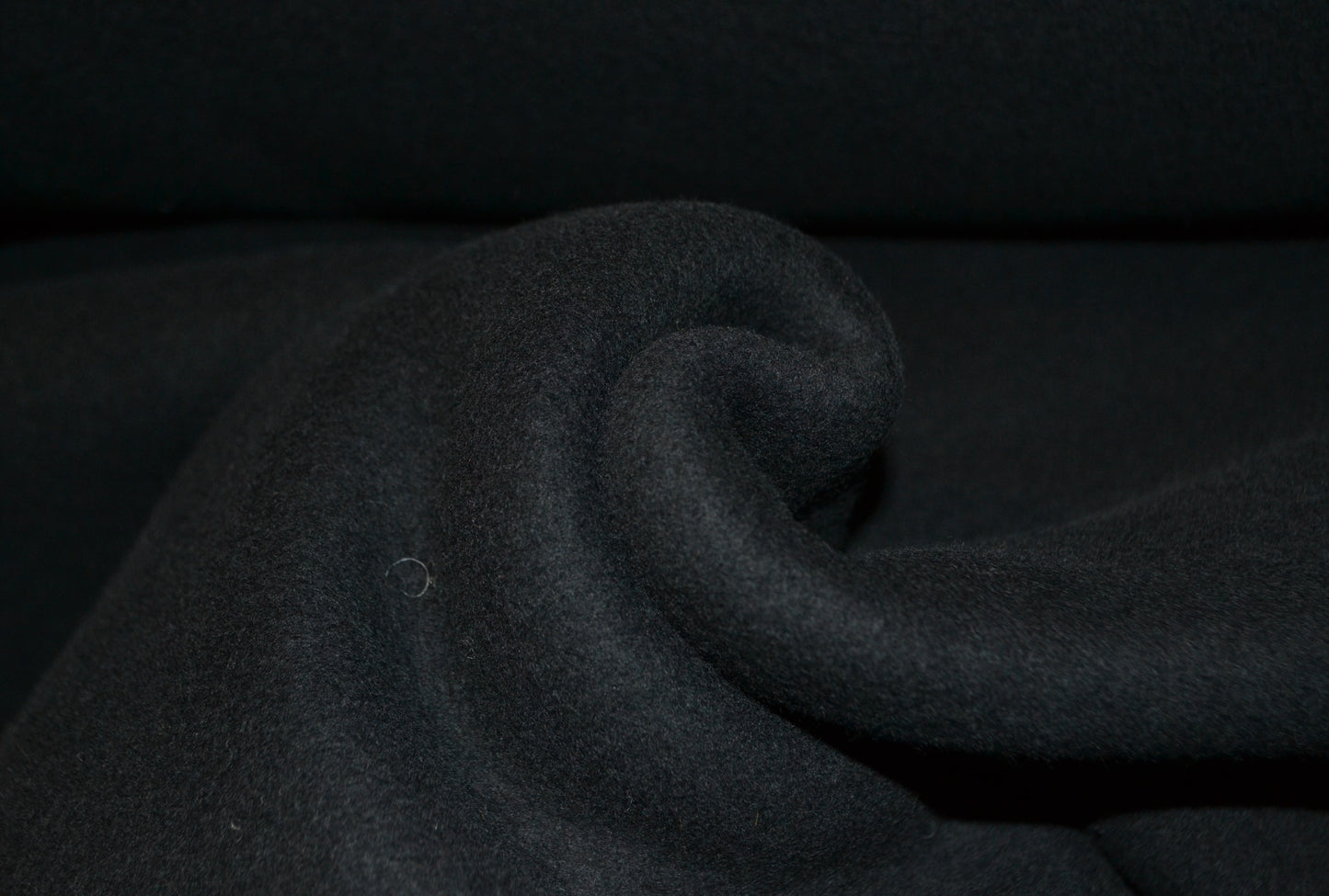 BIO Baumwoll Fleece schwarz *Breite 160 cm*