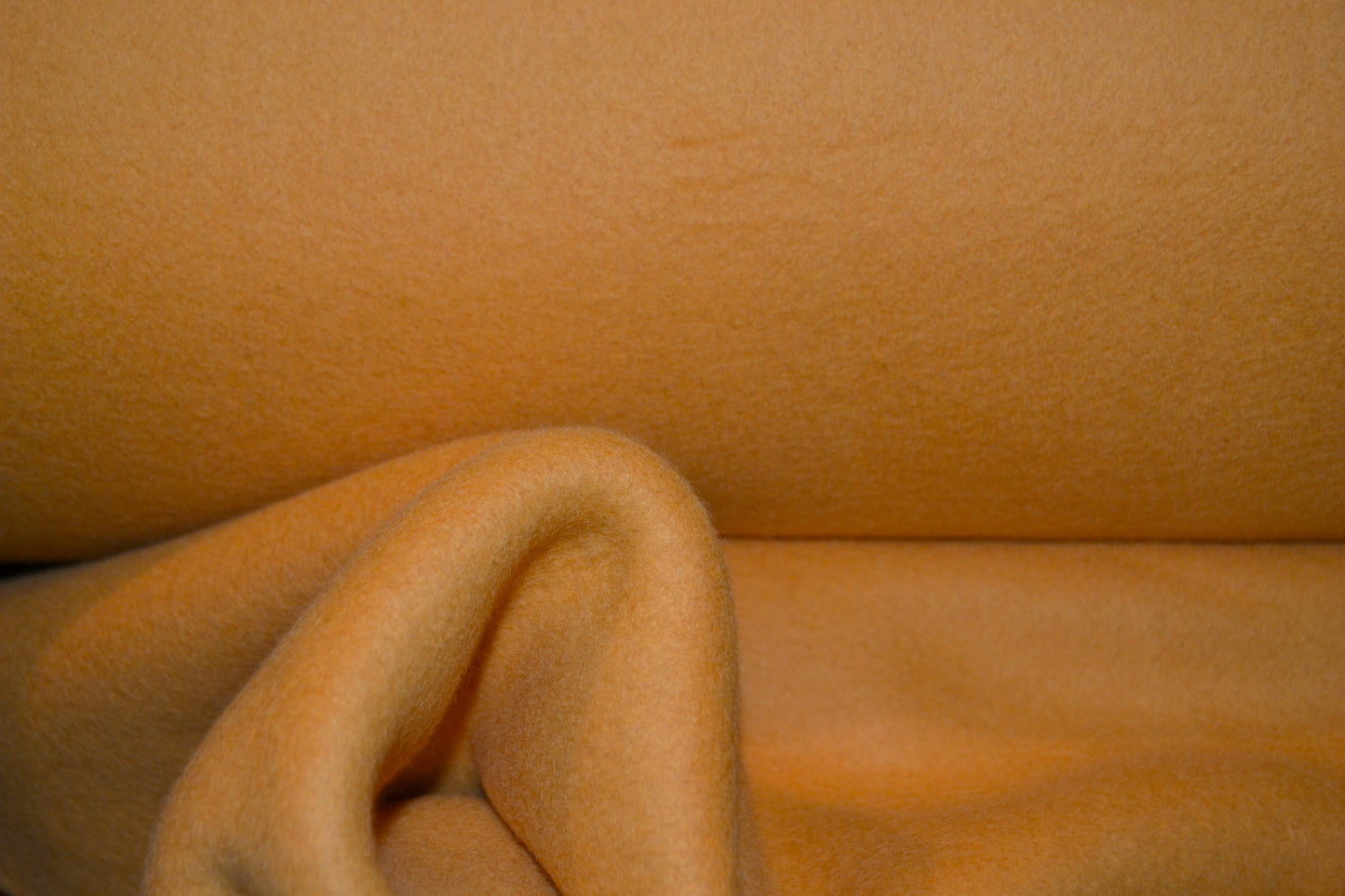 BIO Baumwoll Fleece curry gelb *Breite 160 cm*