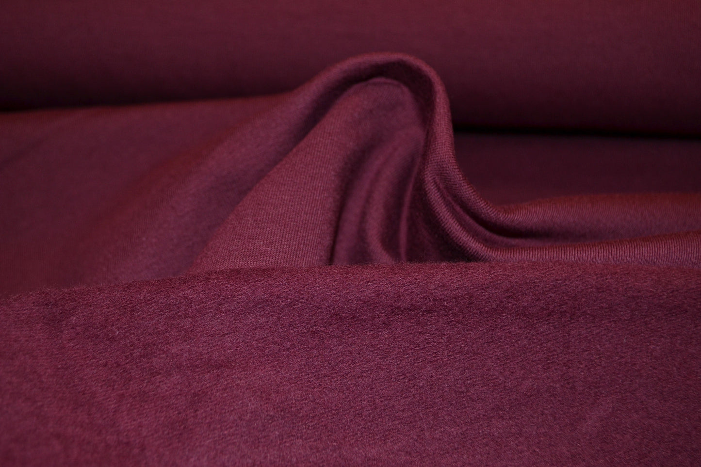 French Terry Sweat uni weinrot *Breite 155cm*