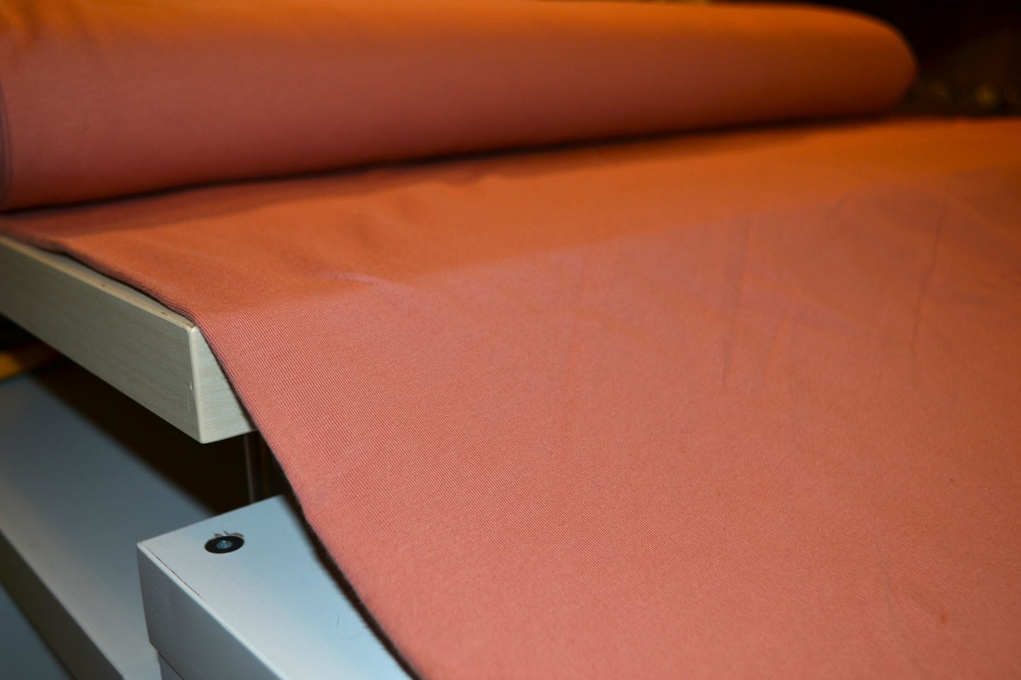 French Terry Sweat uni apricot *Breite 155cm*