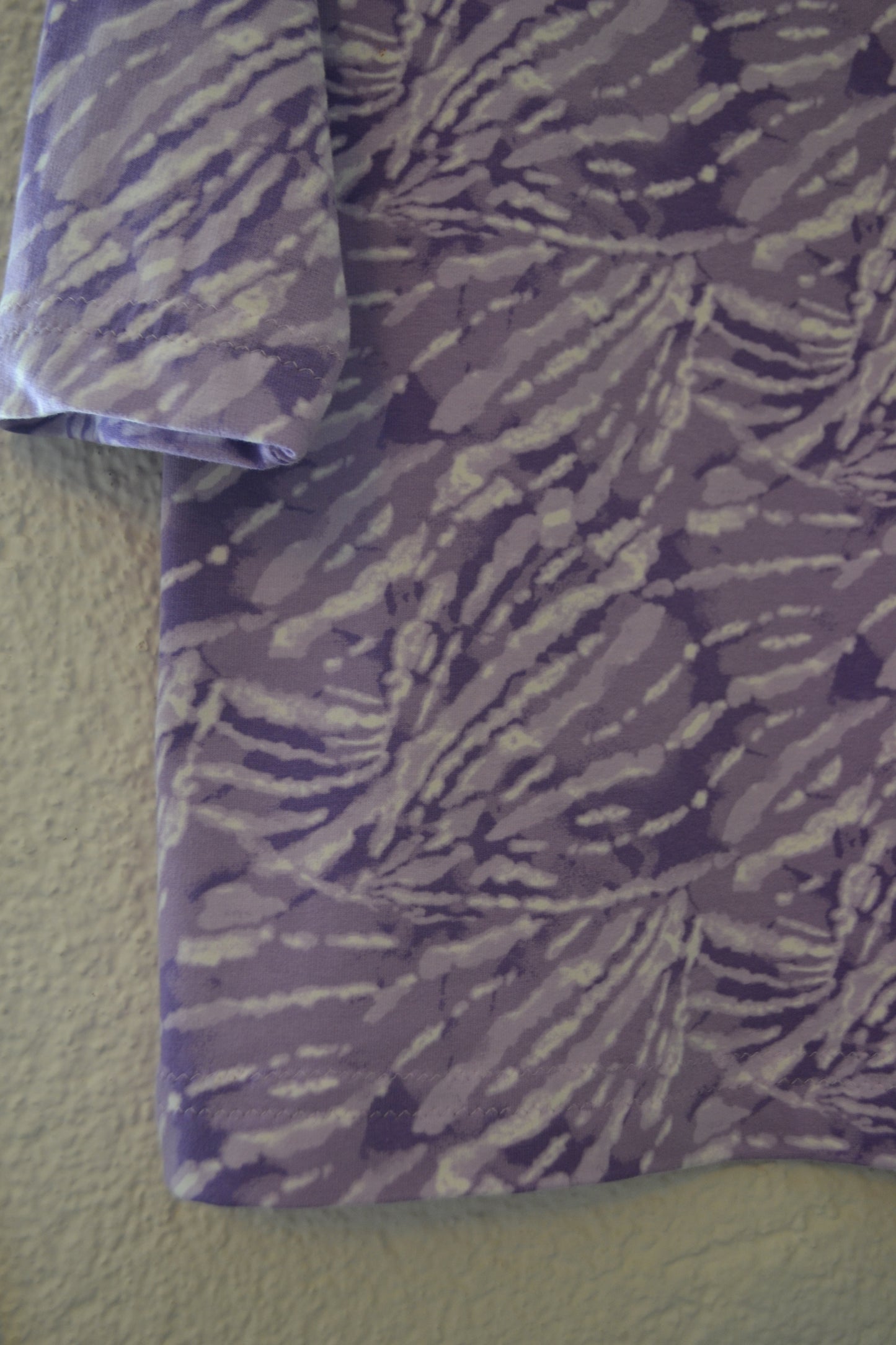 Sweat Kleid Batikmuster lila Gr. 128