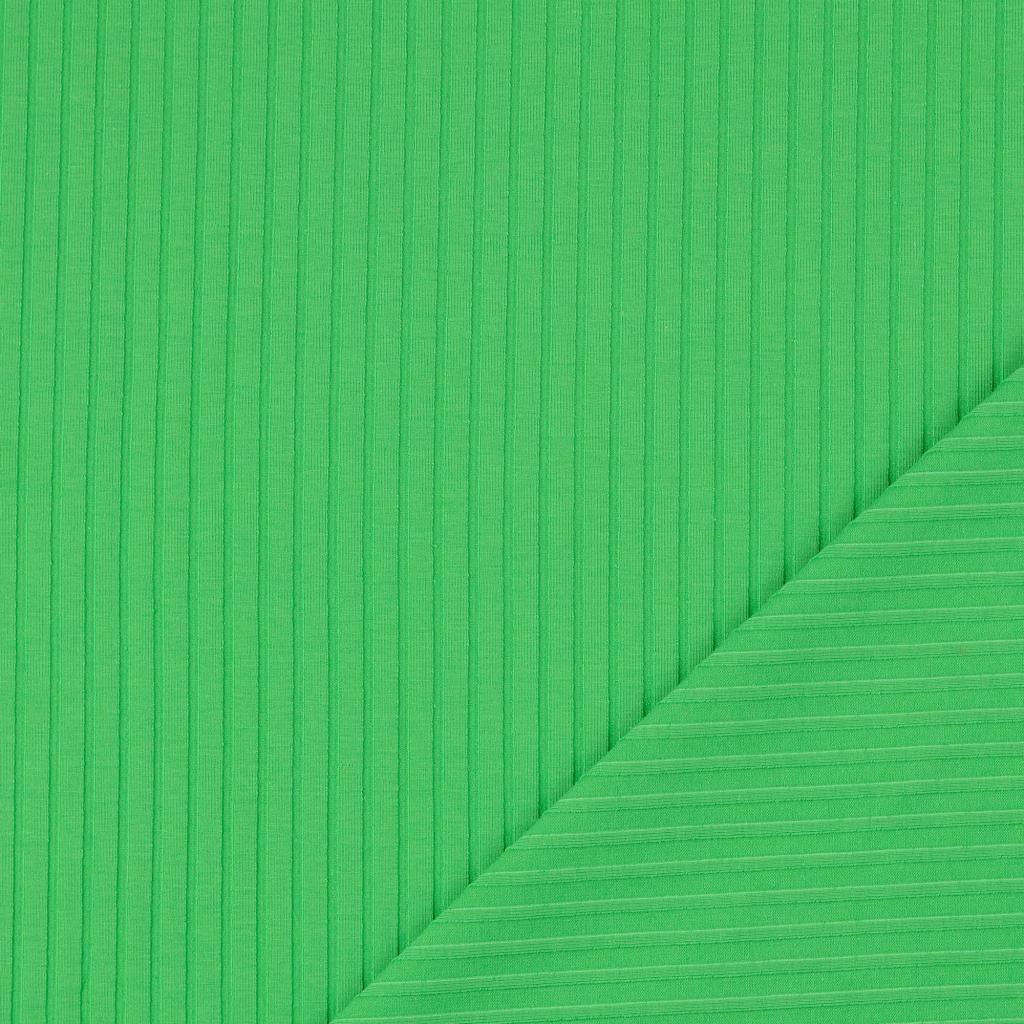 Rippjersey uni apfelgrün *Breite 140cm*