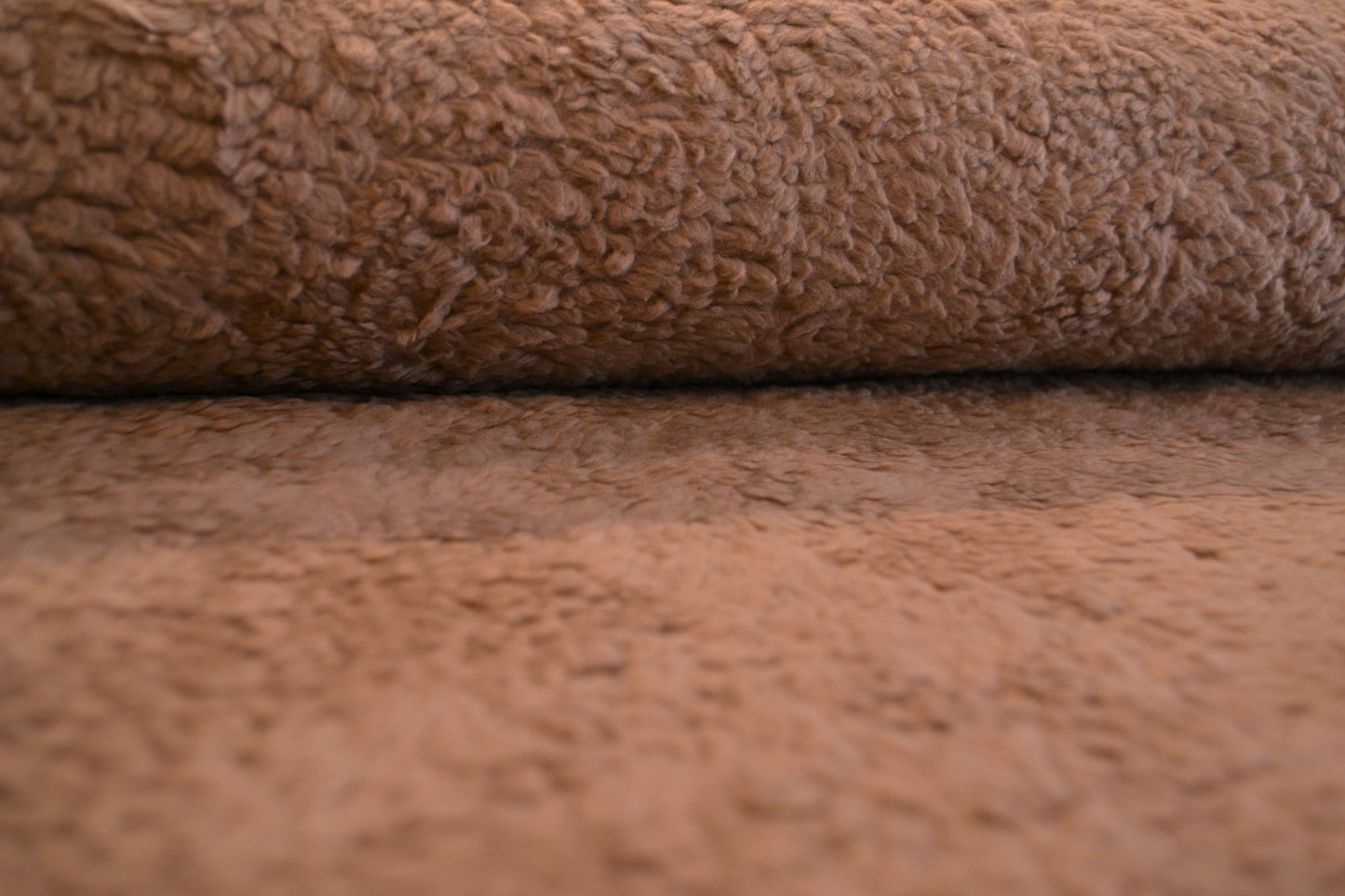 Teddyfleece uni beige braun *Breite 150cm*