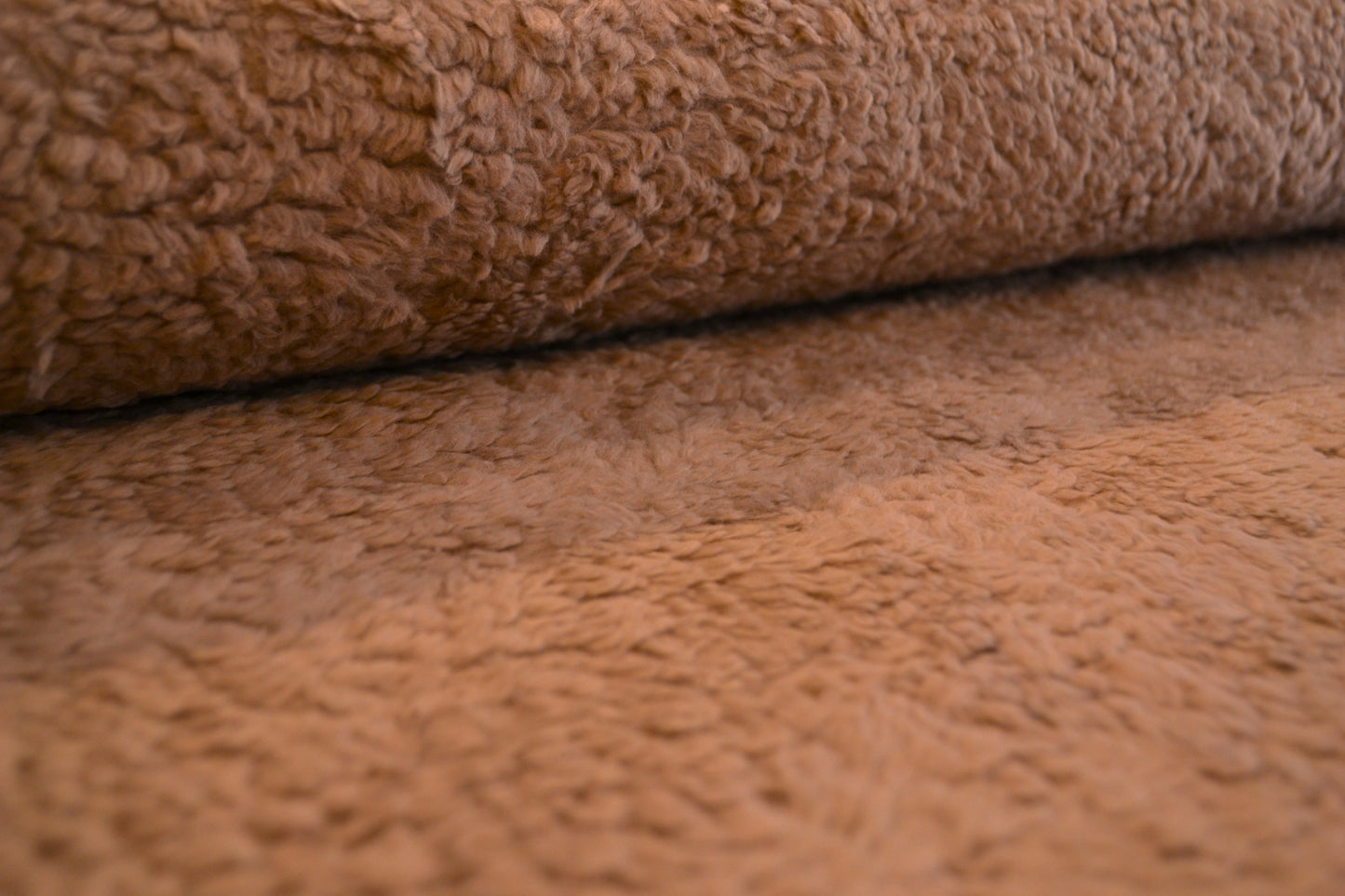 Teddyfleece uni beige braun *Breite 150cm*