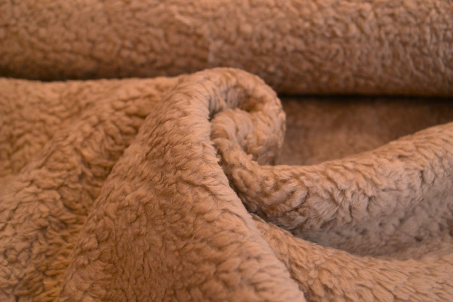 Teddyfleece uni beige braun *Breite 150cm*