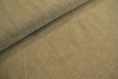 Baumwoll-Leinen Nadelstreifen weiß oliv *Breite 144cm*