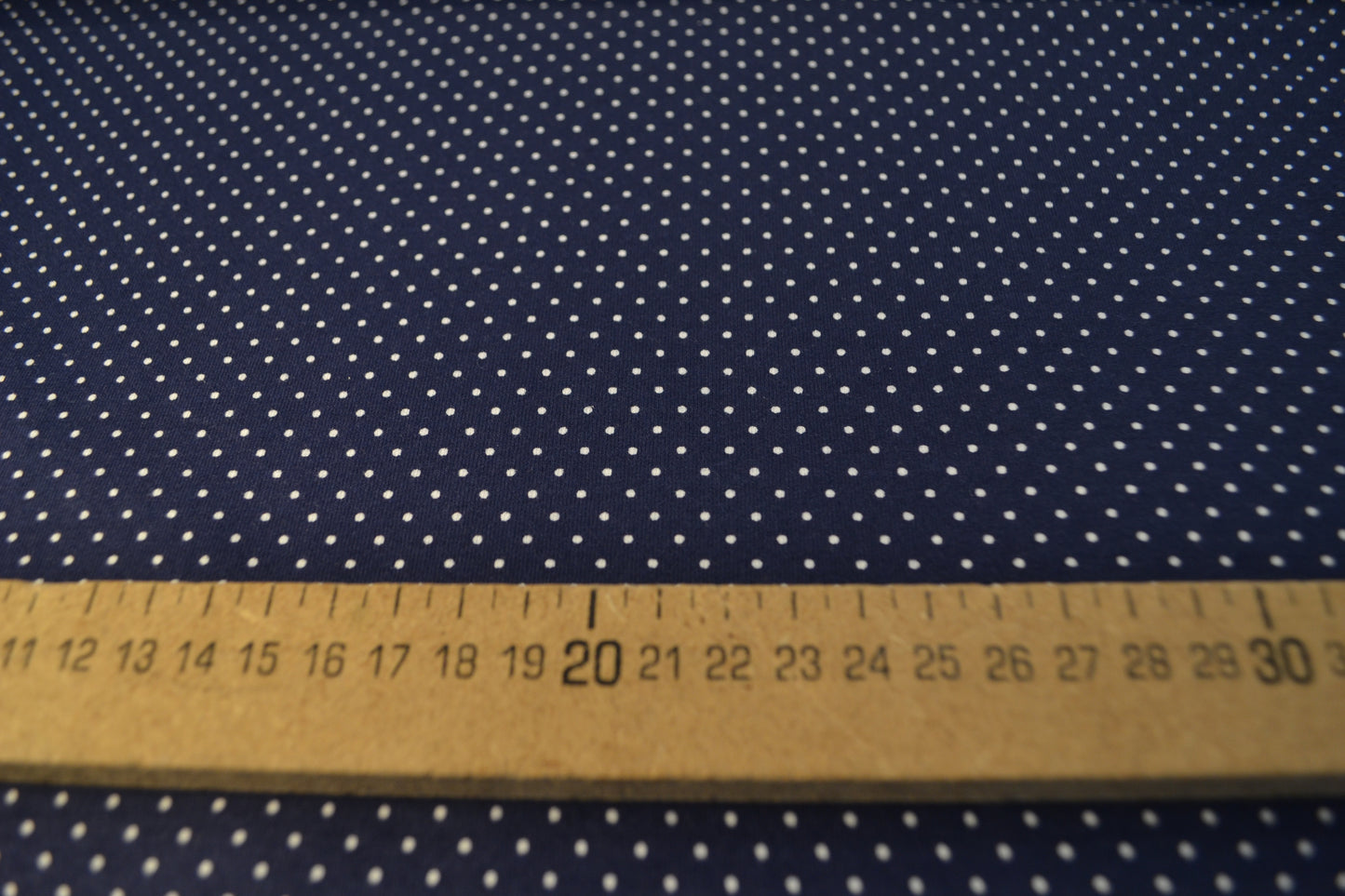 Baumwoll Jersey "Minidots kleine Punkte" weiß marineblau *Breite 150cm*