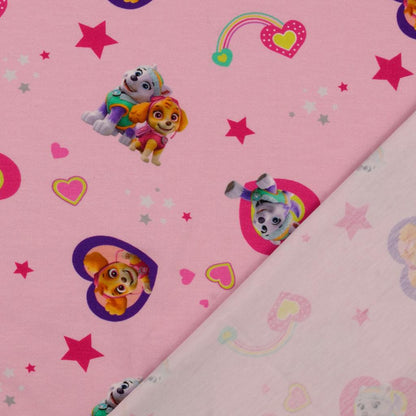 Baumwoll Jersey "Paw Patrol" rosa *Breite 150cm*