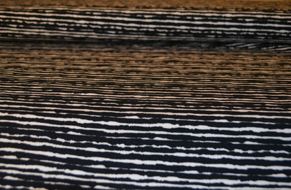 Baumwoll Jersey "Wild Stripes" weiß dunkelblau *Breite 150cm*