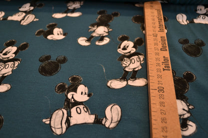 Baumwoll Jersey "Mickey Mouse" blau*Breite 144cm*