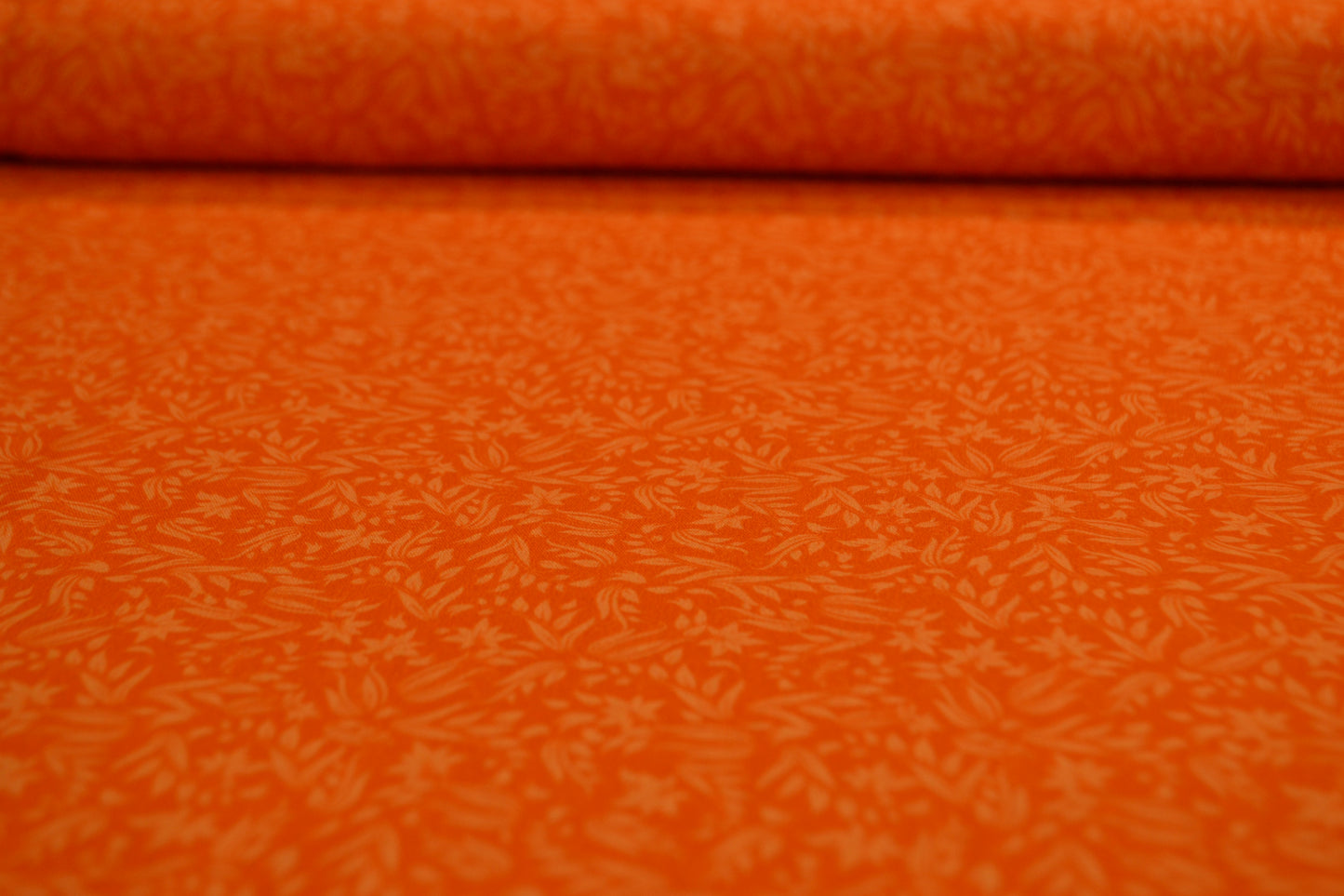 Baumwolle "Blumenmuster" orange *Breite 151 cm*