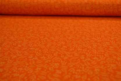 Baumwolle "Blumenmuster" orange *Breite 151 cm*