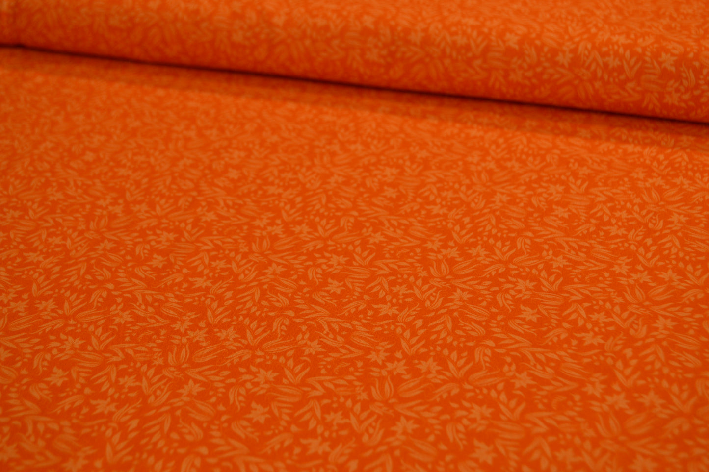 Baumwolle "Blumenmuster" orange *Breite 151 cm*