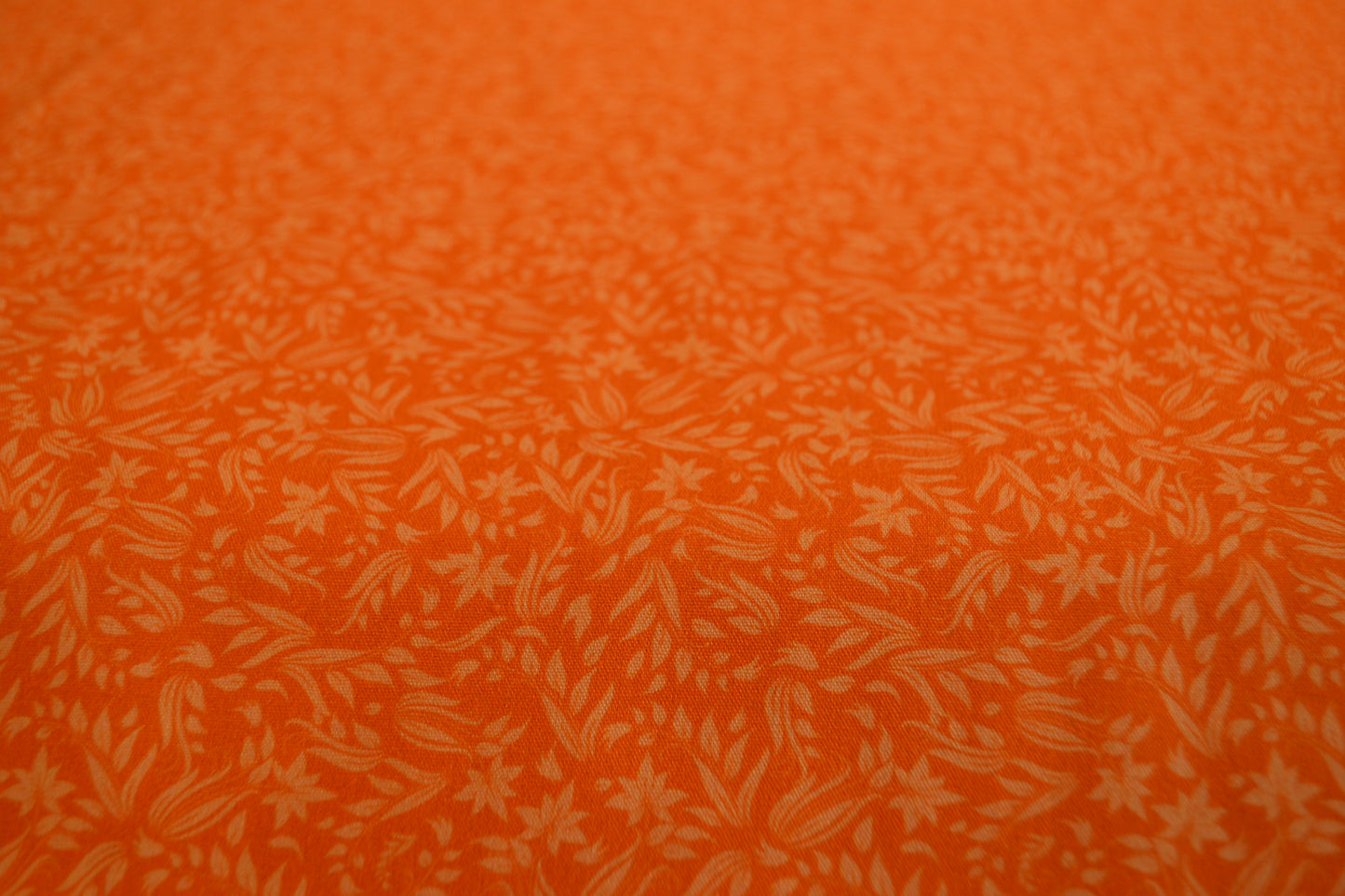 Baumwolle "Blumenmuster" orange *Breite 151 cm*