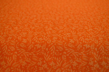 Baumwolle "Blumenmuster" orange *Breite 151 cm*