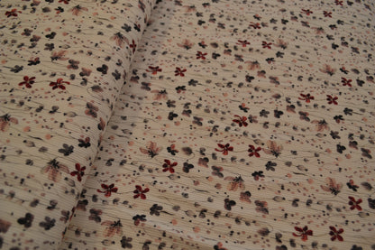 Rippersey "Blumen" berry rosé weiß *Breite 140cm*