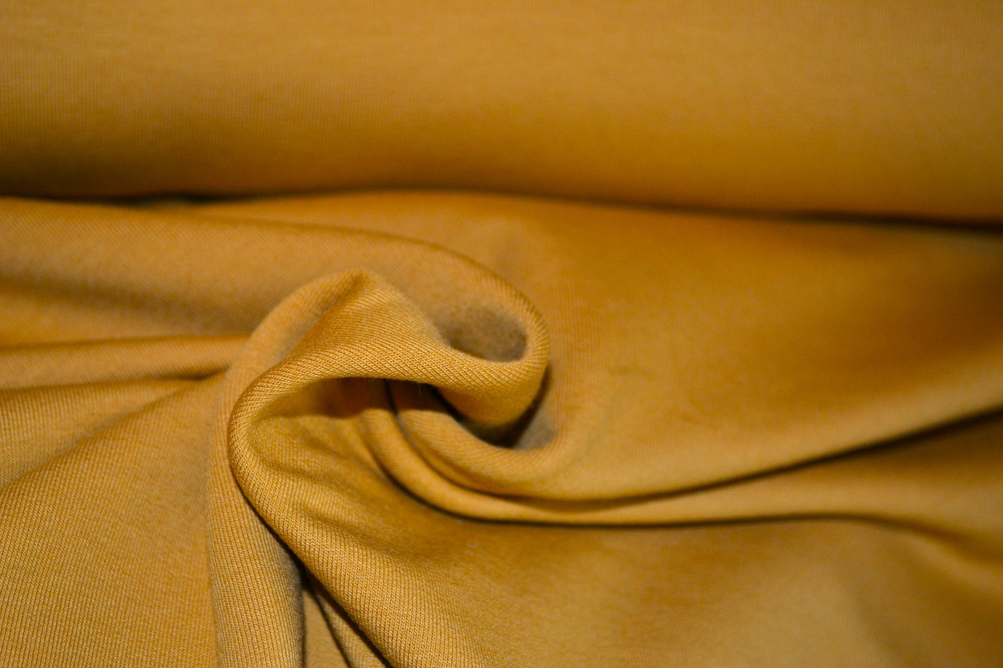 French Terry Sweat uni curry *Breite 155cm*