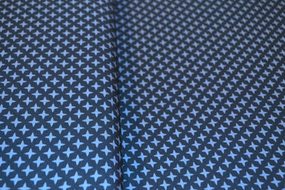 Viskose "Sterne" blau *Breite 146cm*