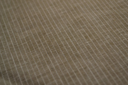 Baumwoll-Leinen Nadelstreifen weiß oliv *Breite 144cm*