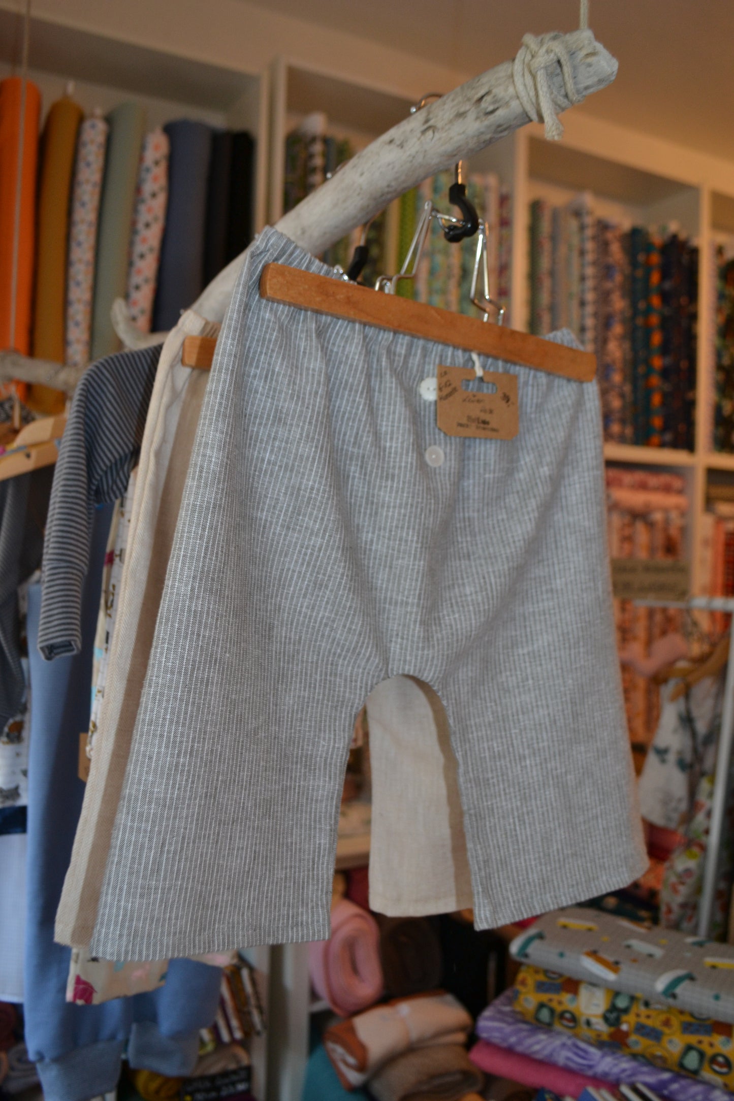 Baumwoll-Leinen uni beige *Breite 144cm*