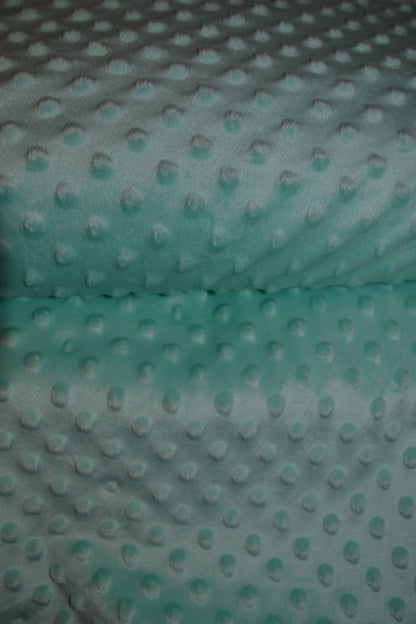 Bubble Fleece Minky Dots uni mint *Breite 186cm*