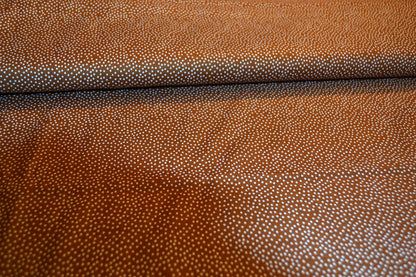 Patchwork Baumwolle "Minidots kleine Punkte" weiß braun *Breite 110 cm*