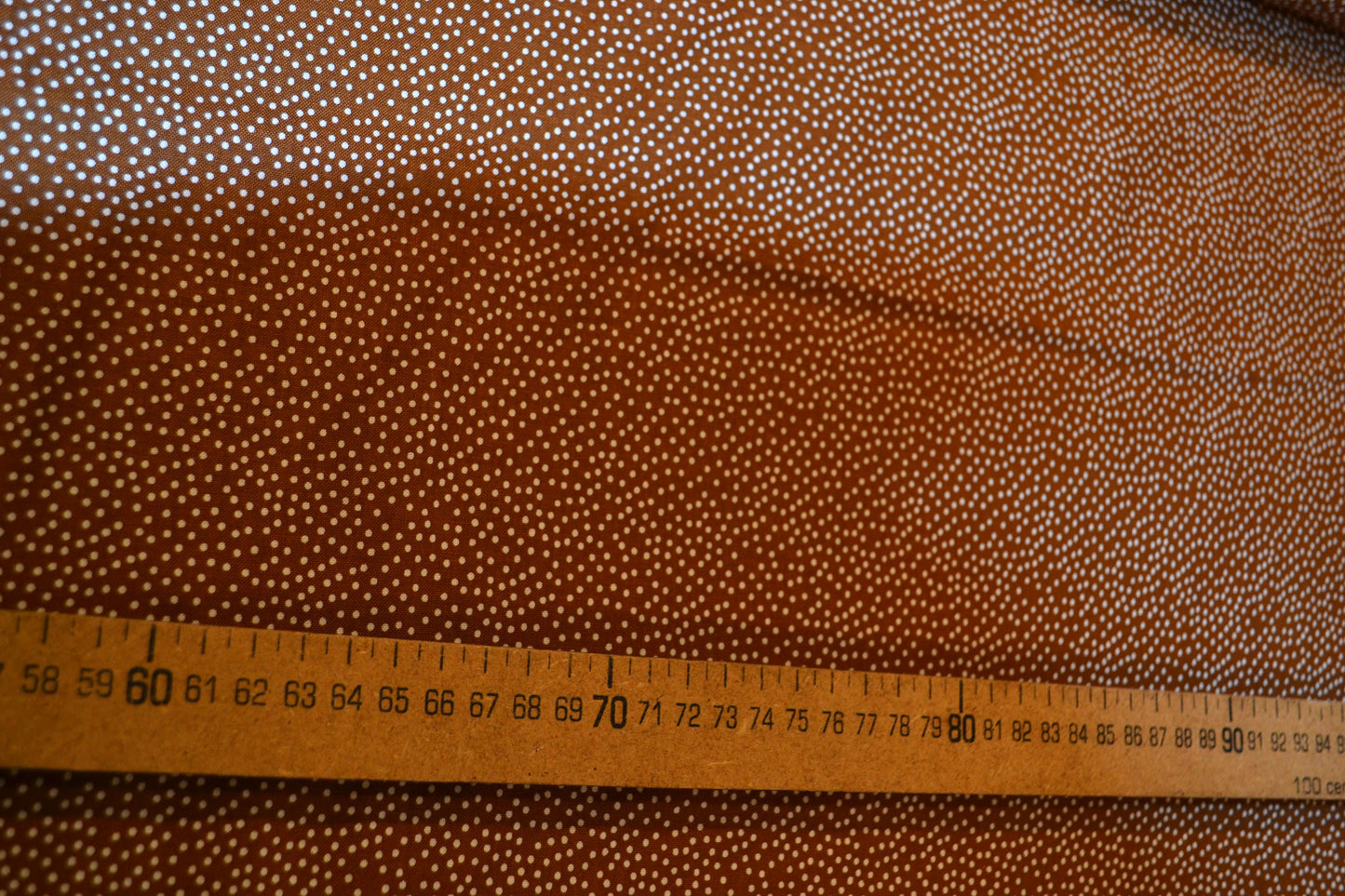 Patchwork Baumwolle "Minidots kleine Punkte" weiß braun *Breite 110 cm*