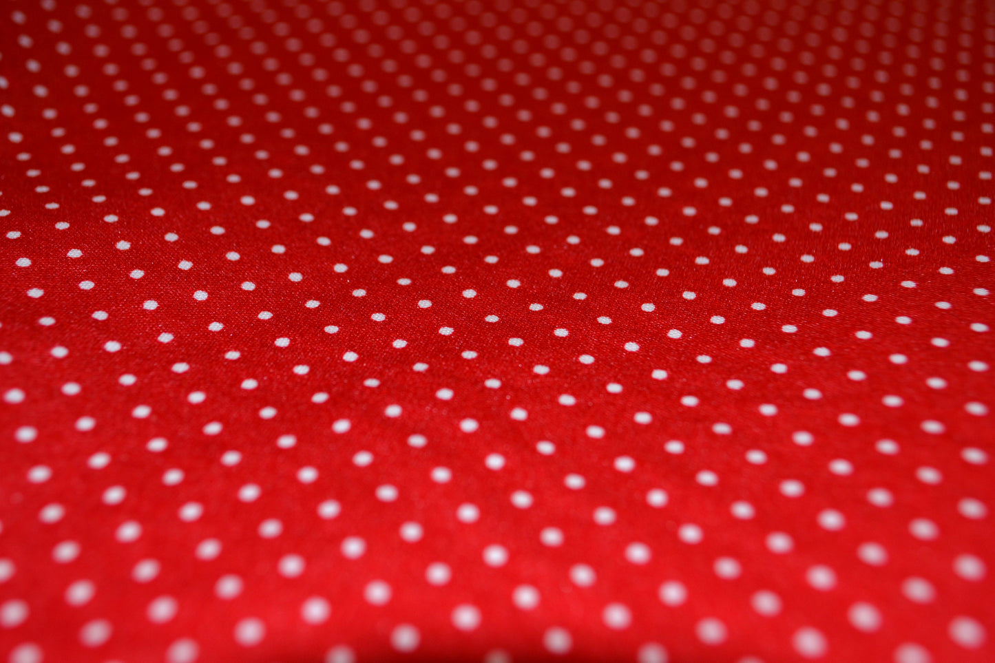 Beschichtete Baumwolle "Punkte" weiß rot *Breite 150cm*