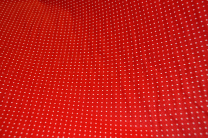 Beschichtete Baumwolle "Punkte" weiß rot *Breite 150cm*