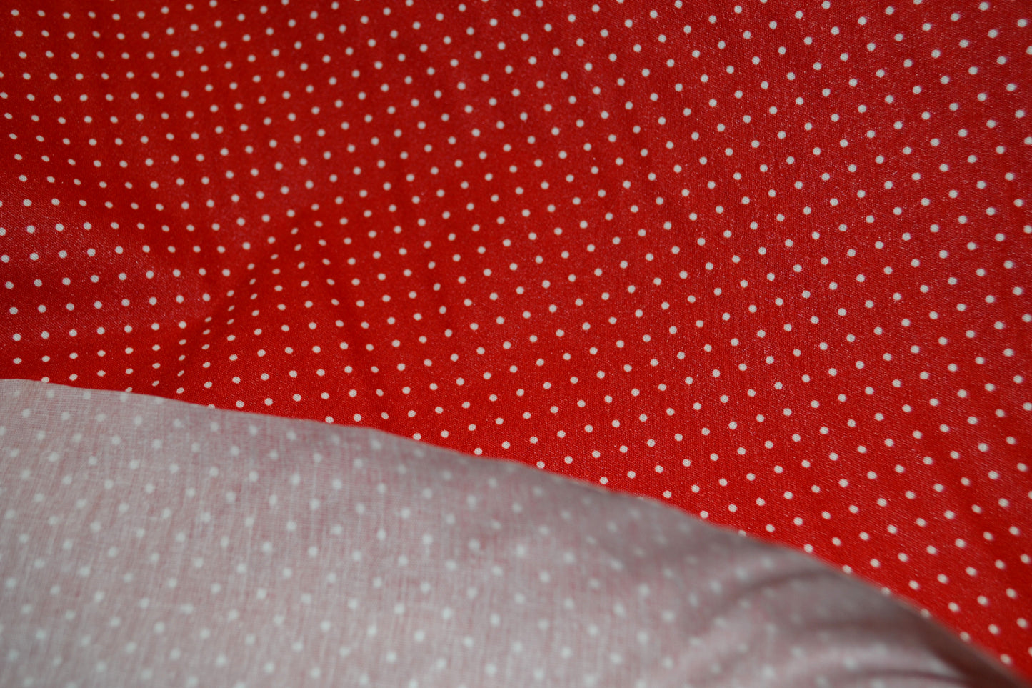 Beschichtete Baumwolle "Punkte" weiß rot *Breite 150cm*